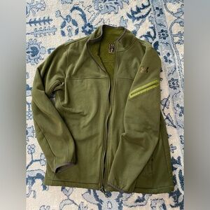 UNDER ARMOUR UA Storm Men's Green Lined Jacket Full Zip Up Zipper Pockets Large